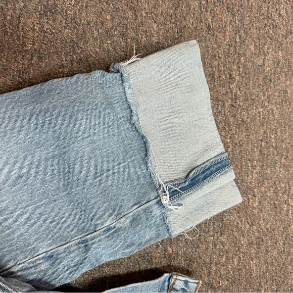 Abercrombie Curve Love Cuffed Hem 90s Straight Jeans, Long! - Picture 4 of 4